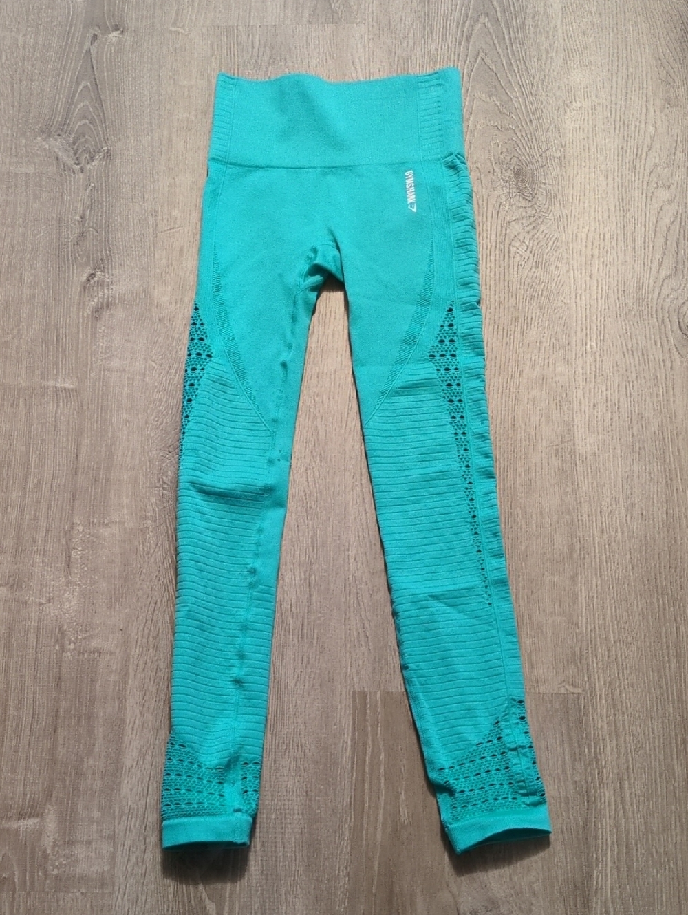 Gymshark Aqua Blue Leggings Size XS